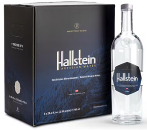 Hallstein Water 6-Bottle Case: US$68.