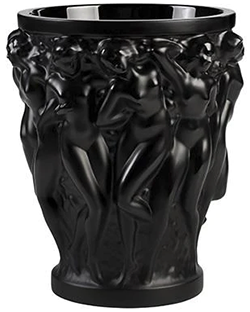 Hamilton & Inches lalique bacchantes vase small black: £990.