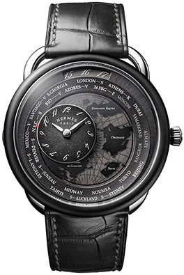 Hermés Arceau Le Temps Voyageur world timer.