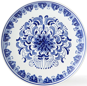 Horchow Neiman Marcus Set of 12 Assorted Blue & White Dinner Plates: US$275.