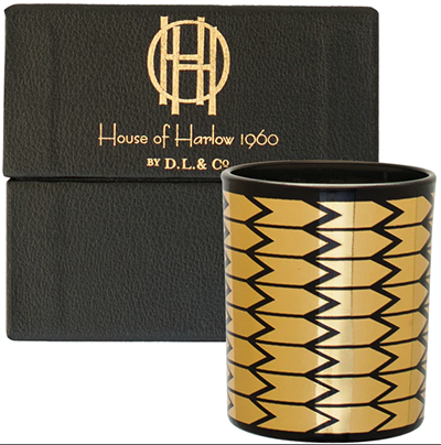 House of Harlow 1960: Black Midnight Moon Candle: US$45.
