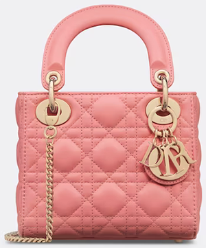 Dior Mini Lady Dior Bag Light Pink Cannage Lambskin: US$5,300.