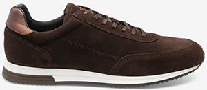 Loake Shoemakers Bannister Dark Brown Suede men's sneaker: £160.