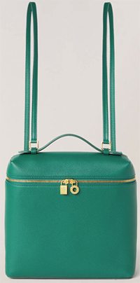 Loro Piana women's Extra Pocket Calfskin Backpack: US$3,000.