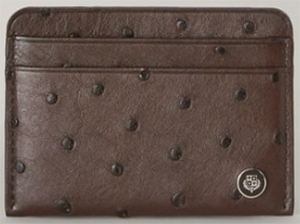 Loro Piana Ostrich Leather Card Holder: US$950.