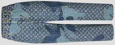 Louis Vuitton Monogram Patchwork Denim Pants: US$2,630.
