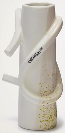 Off-White Logo-Print Ceramic Vase: US$421.