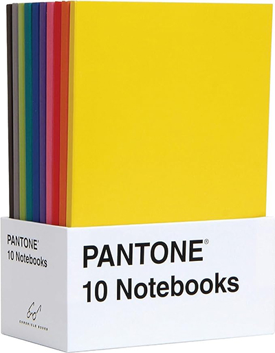 Pantone: 10 Notebooks: US$18.85.