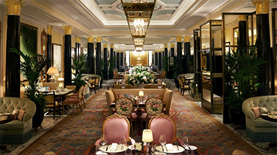 Pierre-Yves Rochon | PYR. The Dorchester's new look: New décor in The Promenade at The Dorchester hotel in London is part of its ground-floor makeover. Photo: Dorchester Collection.
