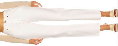 SLVRLAKE women's London High Rise Straight Leg white jeans: US$279.