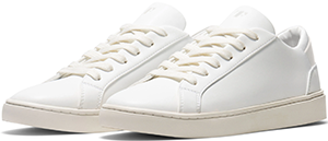 Thousand Fell women's Lace Up White sneakers: US$100 + US$20 recycling deposit.