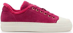 Tom Ford Suede Leather & Shearling City Low Top women's snakers: US$1,150.