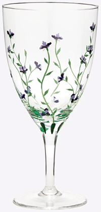 Tory Burch Jolie Fleur Wine Glass, Set of 2: US$148.