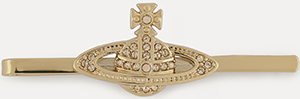 Vivienne Westwood Mini Orb Bas Relief Tie Clip: 65.