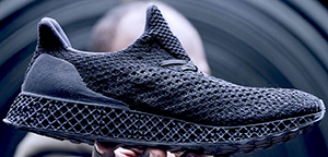 Adidas 3D-printed running shoe: US$333.