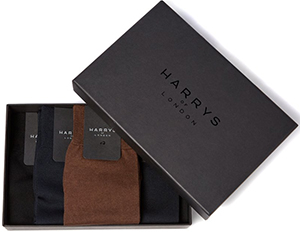 Harrys of London Custom Box of 5 men's Socks: US$325.