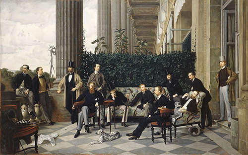 Le Cercle de la rue Royale (1868) by James Tissot.