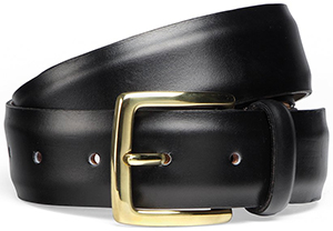 Cheaney Black Calf Belt with Gold Buckle: €105.