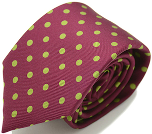 Cravat Club Dustin Hand Printed Silk Necktie: £95.