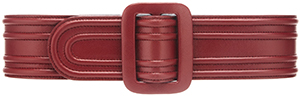 Oscar de la Renta Garnet wide leather waist belt: US$790.