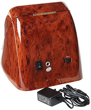 Diplomat Burl Wood Double Watch Winder with Leather Interior & Multi-Setting Smart IC Timer: US$60.99.