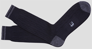 Dunhill men's Cable-knit Socks: £50.
