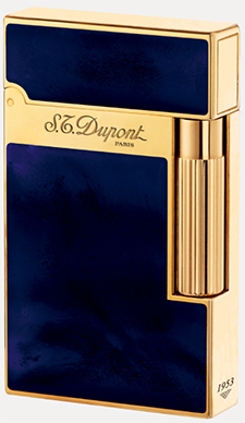 S.T. Dupont Yellow Gold Finish Natural Lacquer Lighter.