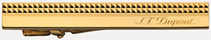 S.T. Dupont Diamond Head Collection Yellow Gold Tie Clip.