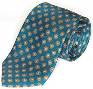 Edward Armah Teal Neat Tie: US$135.