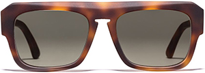 Etro Matt brown rectangular-frame sunglasses: 275.