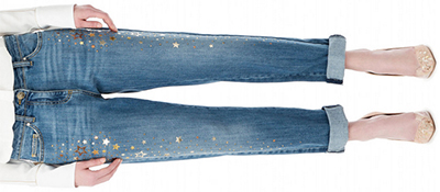 Elisabetta Franchi Boyfriend jeans with stars: €416.
