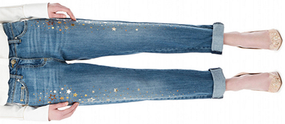 Elisabetta Franchi Boyfriend jeans with stars: 416.