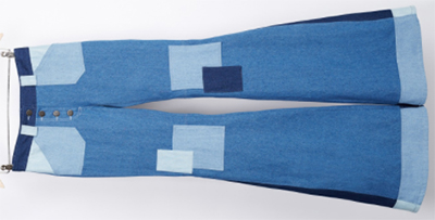 Ines de la Fressange Paris Janis Trouser in Blue Denim: 210.