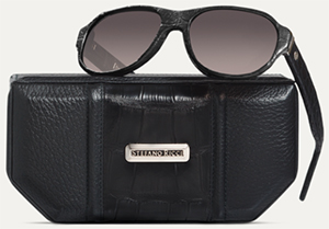 Stefano Ricci Hand Stiched Crocodile Leather Sunglasses: US$2,000.