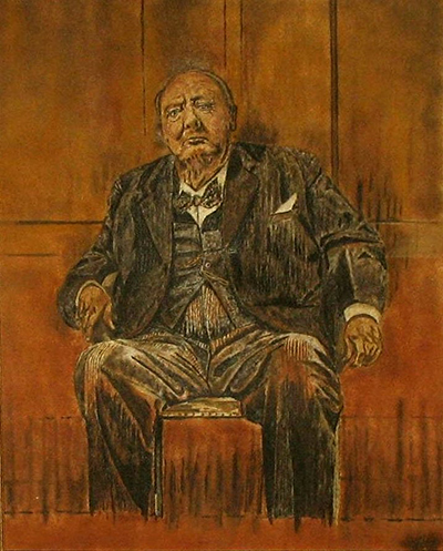 Graham Sutherland's Portrait of Winston Churchill (1984).