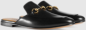 Gucci men's Leather Horsebit slipper: US$790.