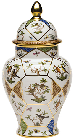 Herend Rothschild Bird Covered Urn: US$4,255.