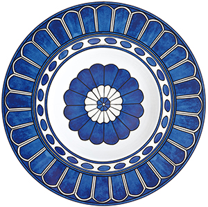 Hermès Bleus d'Ailleurs Pasta plate, 24 cm diameter: US$205.