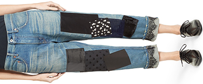 Junya Watanabe Patchwork Boyfriend women's Jeans: US$1,313.