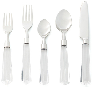 Kim Seybert faceted 5-piece place setting: US$105.