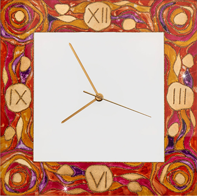 Kolarz Clock TIME 30/30, gold-plated, hand-painted: €146.40.