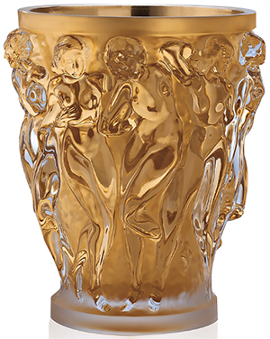Lalique Bacchantes Grand Vase Clear Crystal Gold Leaf: €25,000.