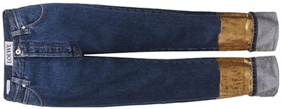 Loewe Women's Jean Gold Hem Indigo: US$650.