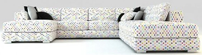 Louis Vuitton sofa.