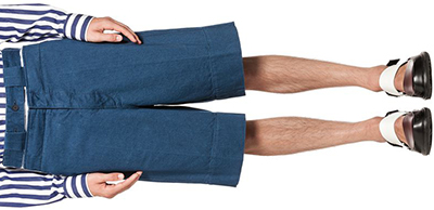 Marni men's Bermuda in cotton denim: US$660.