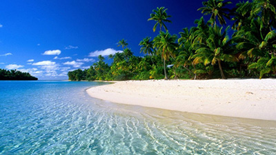 Matira Beach, Bora Bora, Tahiti.