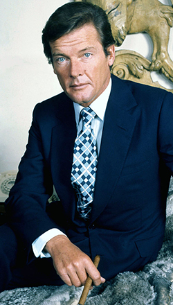 Sir Roger Moore (1927-2017).