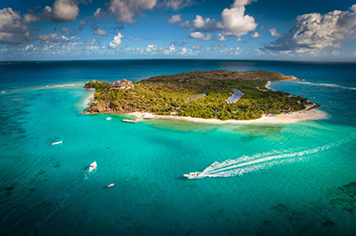 Necker Island (British Virgin Islands), Caribbean Sea.