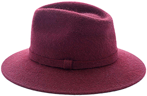 La Portegna women's Cordoba burgundy hat: £160.