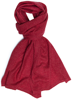La Portegna women's red cashmere scarf: £120.